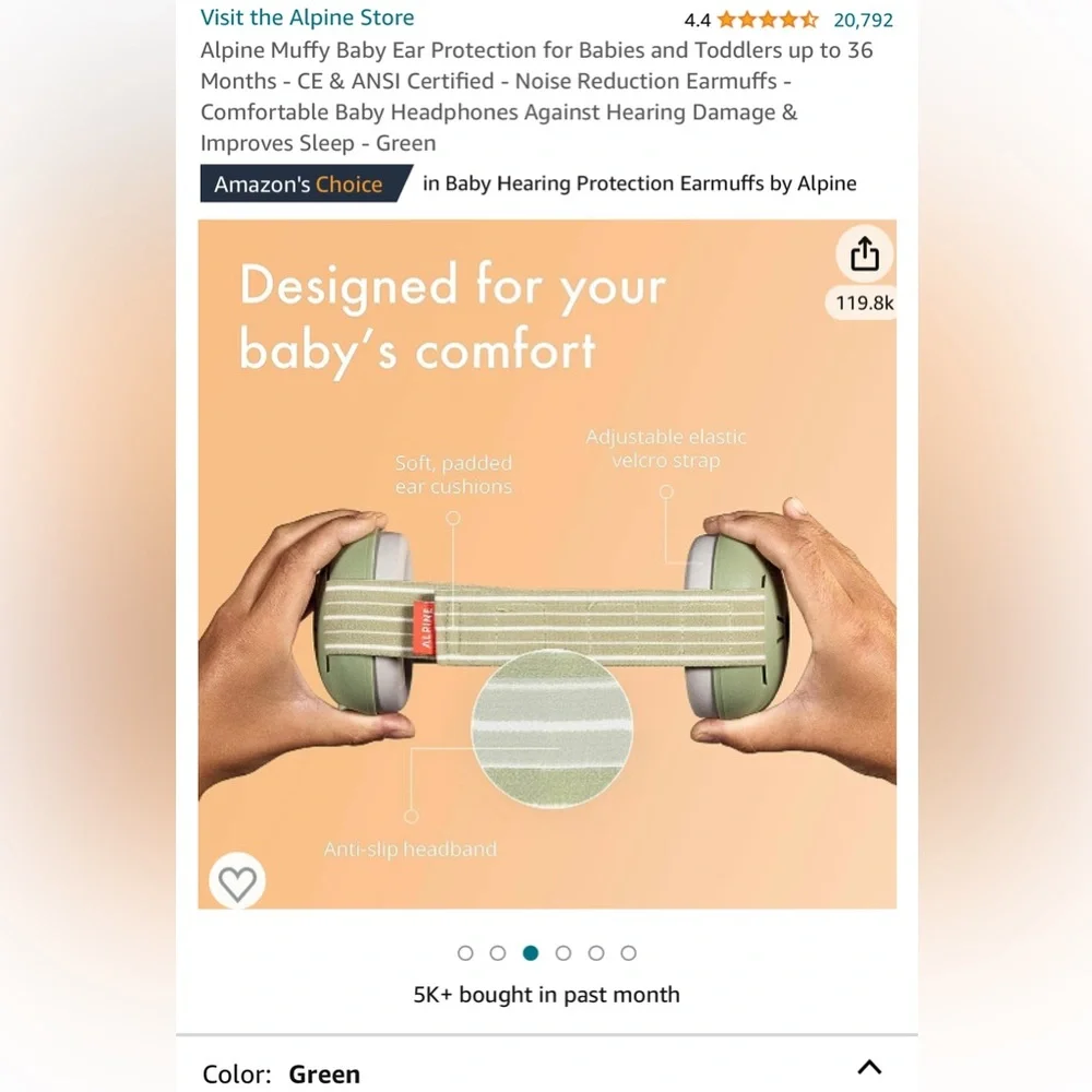 Alpine Muffy Baby Ear Protection - Picture 10 of 13